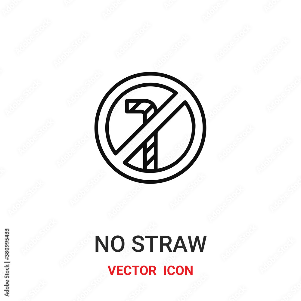 no straw icon vector symbol. no straw symbol icon vector for your design. Modern outline icon for your website and mobile app design. no straw icon vector symbol. no straw symbol icon vector for your design. Modern outline icon for your website and mobile app design.