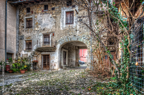 A very old abandoned home in a small Italian village
