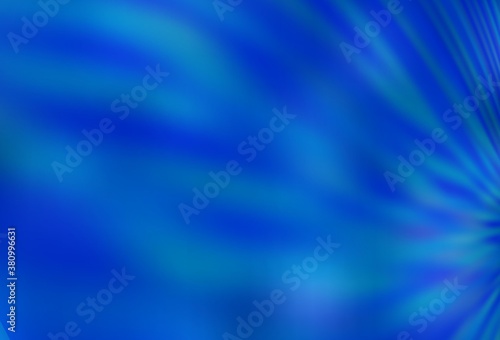 Light BLUE vector blurred shine abstract template.