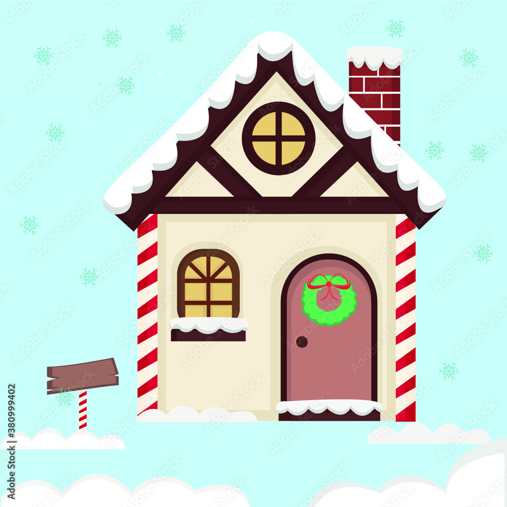 Naklejka premium Santa's house