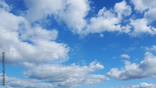 Fototapeta Naklejka Na Ścianę i Meble -  blue dramatic cloudy sky heaven