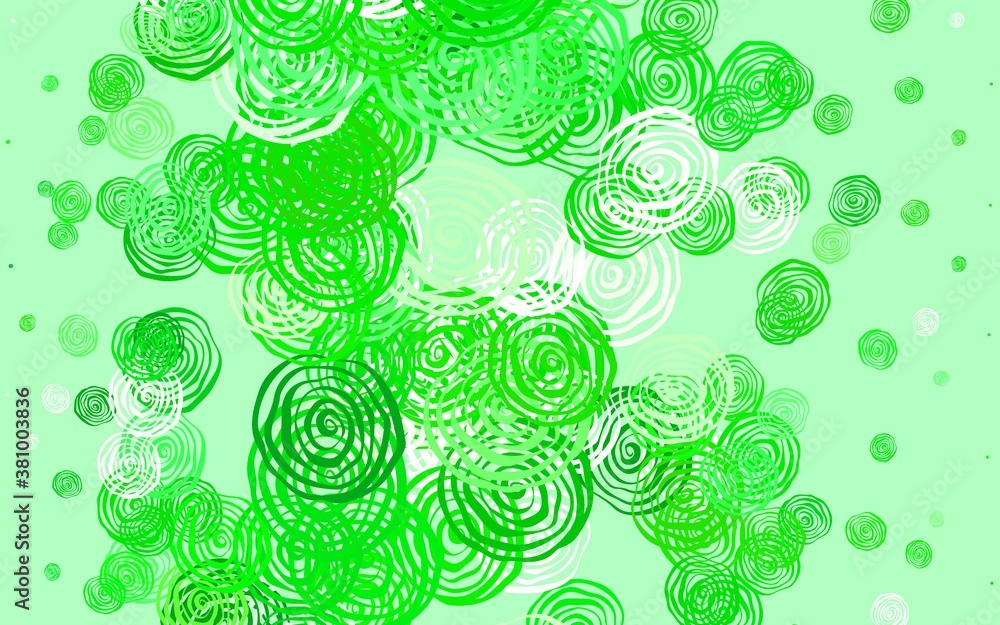 Light Green vector elegant wallpaper with roses. Light Green vector elegant wallpaper with roses.