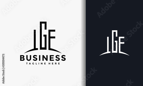 monogram letter LGE logo
 photo
