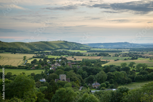 View showing the South Downs ridge near Birghton during the summer © JamesB