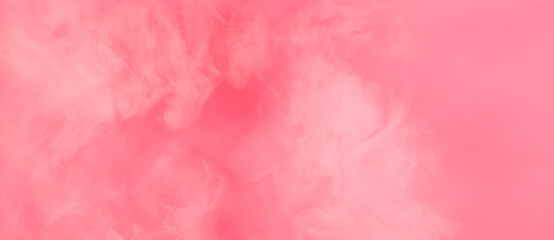 white soft smoke with pink color background