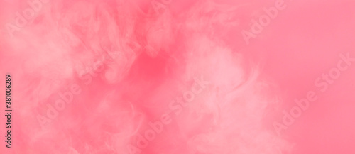 Photography white soft smoke with pink color background