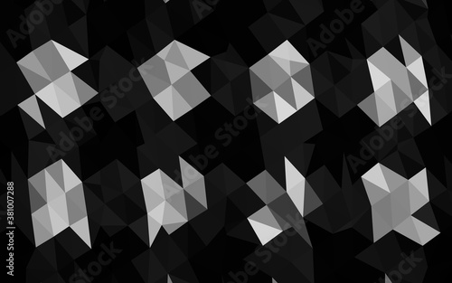 Light Silver, Gray vector abstract mosaic pattern. Glitter abstract illustration with an elegant design. Brand new style for your business design.