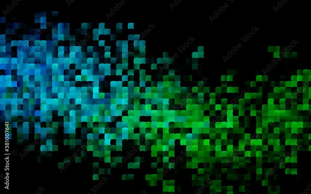 Dark Blue, Green vector pattern in square style. Abstract gradient illustration with rectangles. Pattern for busines ad, booklets, leaflets Dark Blue, Green vector pattern in square style. Abstract gradient illustration with rectangles. Pattern for busines ad, booklets, leaflets