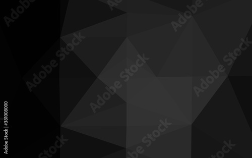 Dark Silver, Gray vector blurry triangle texture. Shining illustration, which consist of triangles. Completely new template for your business design.