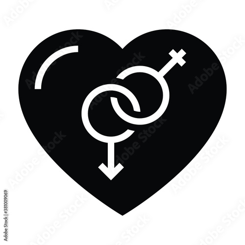 gender sign vector glyph icon