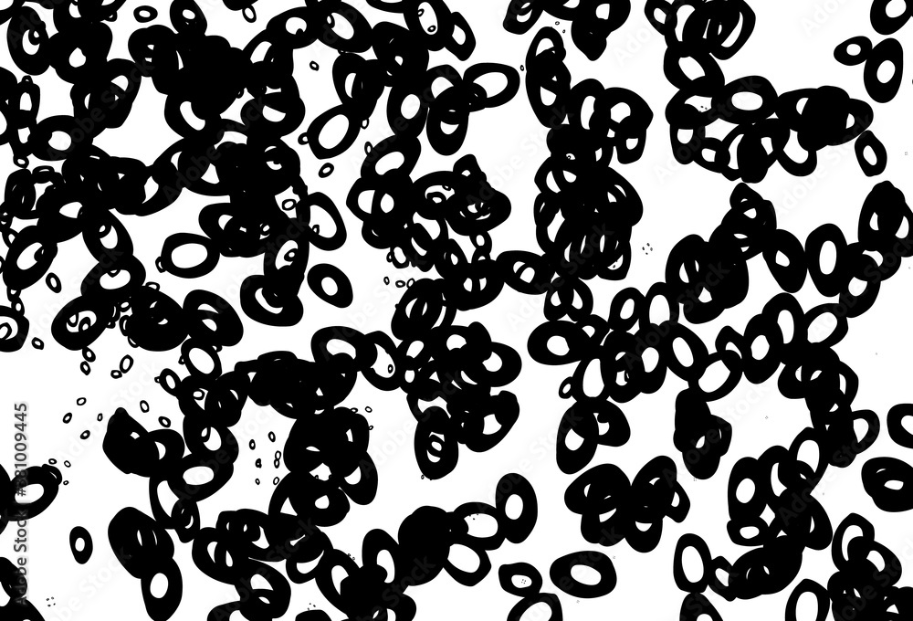Black and white vector template with circles. Black and white vector template with circles.