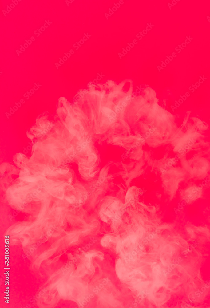 white soft smoke with pink color background