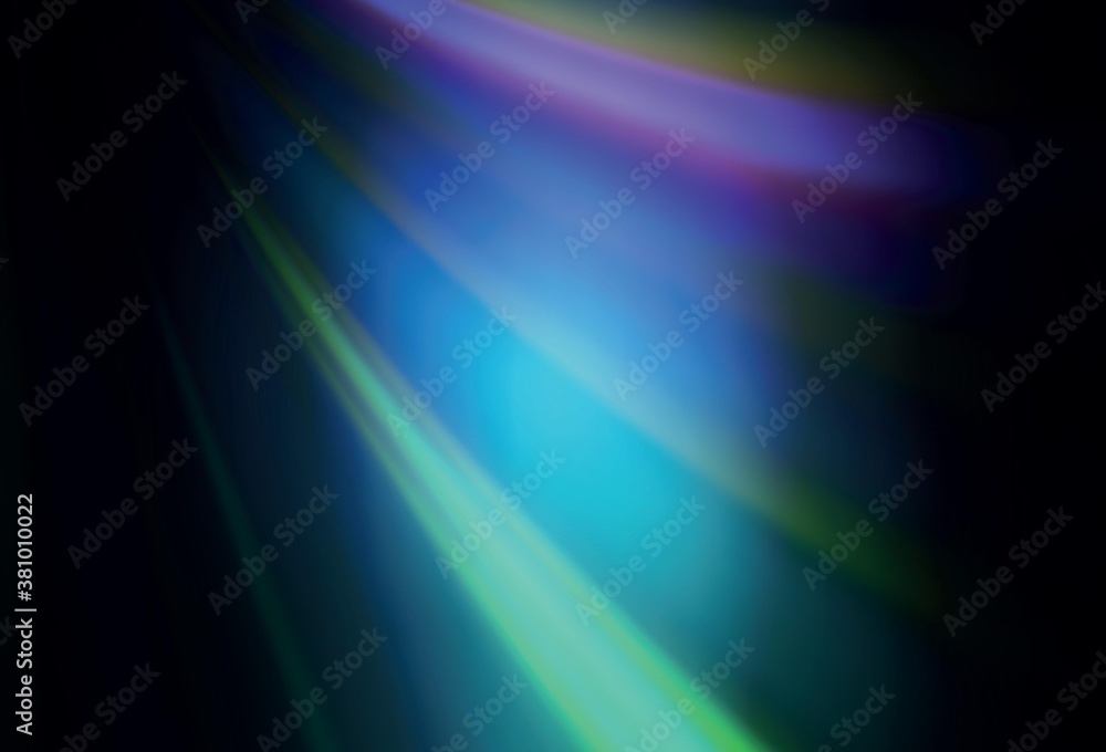 Dark Blue, Green vector blurred pattern.