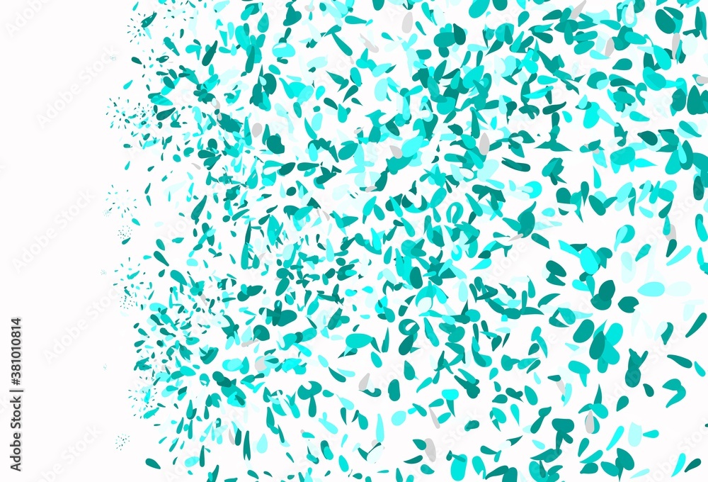 Light Green vector elegant pattern with leaves. Light Green vector elegant pattern with leaves.
