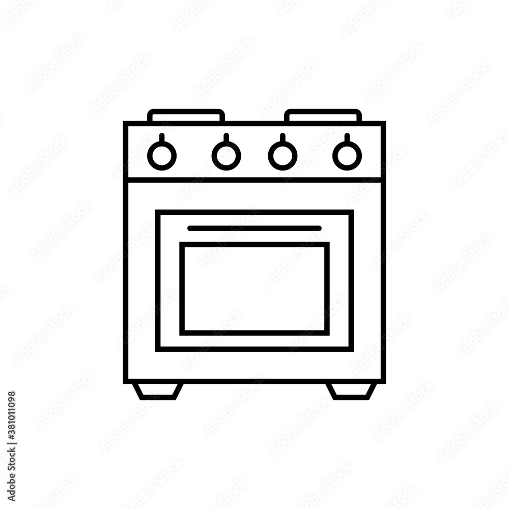 gas stove Kitchen appliances, icons, outline, black. Home electrical appliances. black flat icons with a black outline. gas stove Kitchen appliances, icons, outline, black. Home electrical appliances. black flat icons with a black outline.