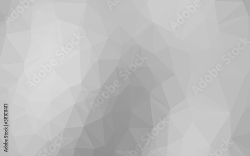 Light Silver, Gray vector polygonal template. An elegant bright illustration with gradient. Brand new design for your business.