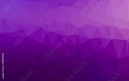 Light Purple vector abstract polygonal texture. Colorful illustration in abstract style with gradient. New texture for your design.