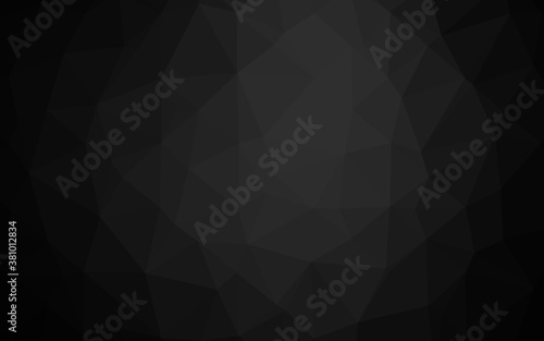 Dark Silver, Gray vector polygonal background. An elegant bright illustration with gradient. Template for a cell phone background.