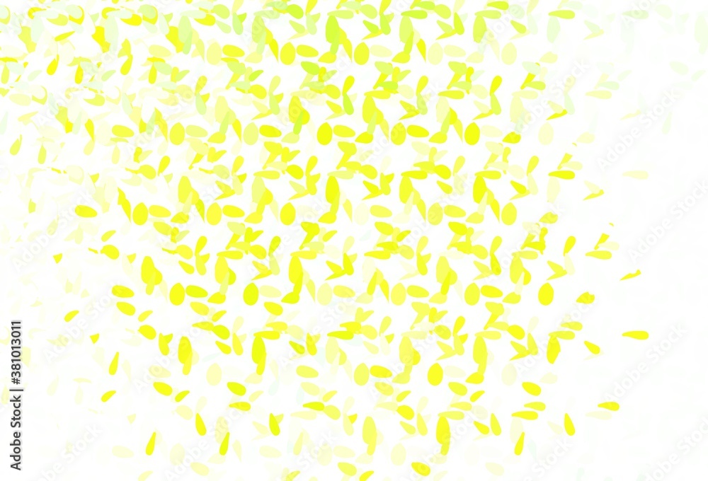 Light Green, Yellow vector texture with disks. Light Green, Yellow vector texture with disks.