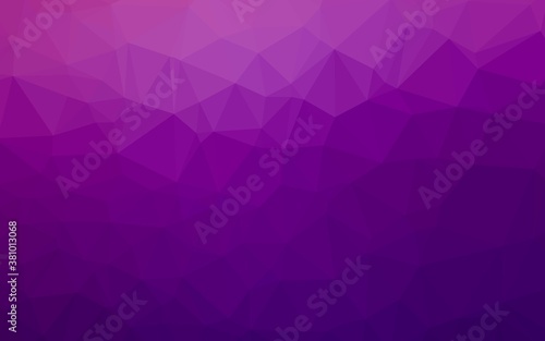 Light Purple vector polygonal pattern. Geometric illustration in Origami style with gradient. Brand new style for your business design.