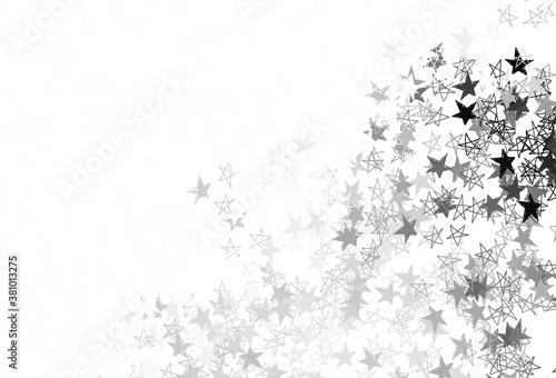 Light Yellow vector pattern with christmas stars.