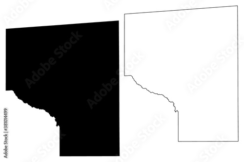 Covington County, Mississippi (U.S. county, United States of America, USA, U.S., US) map vector illustration, scribble sketch Covington map photo