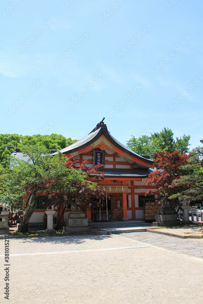 福岡市の紅葉八幡宮社殿