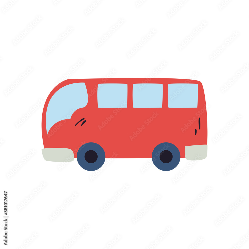 bus free form style icon vector design