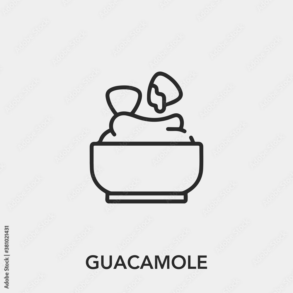 guacamole icon vector. Linear style sign for mobile concept and web design. guacamole symbol illustration. Pixel vector graphics - Vector. guacamole icon vector. Linear style sign for mobile concept and web design. guacamole symbol illustration. Pixel vector graphics - Vector.