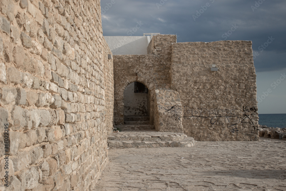 old fortress in the Nabeul town in Tunisia