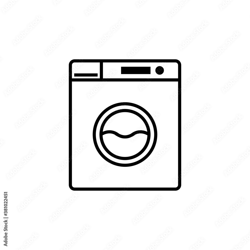 washing machine flat icon illustration washing machine flat icon illustration