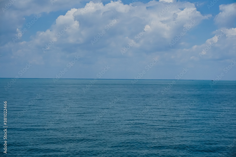 Beautiful clear blue sky and white clouds Beautiful clear blue sky and white clouds