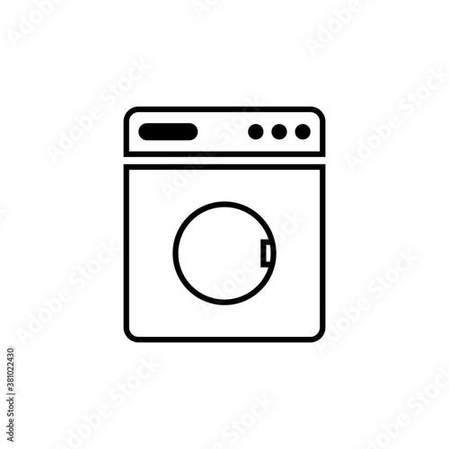 washing machine flat icon illustration