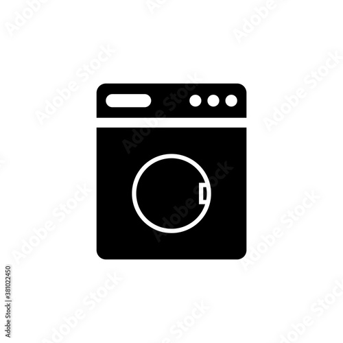 washing machine flat icon illustration