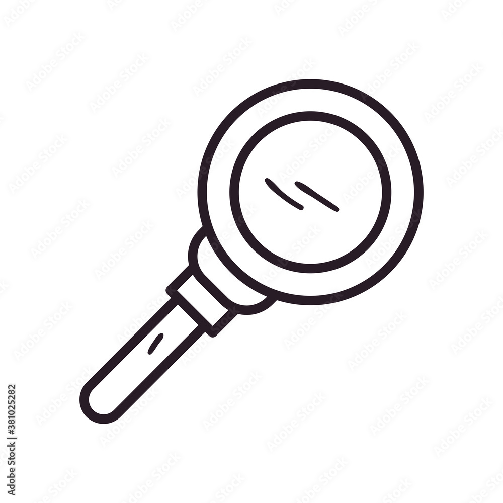lupe line style icon vector design lupe line style icon vector design