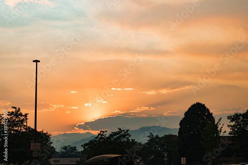 Fire Smoke Colorado Boulder Sunset Haze