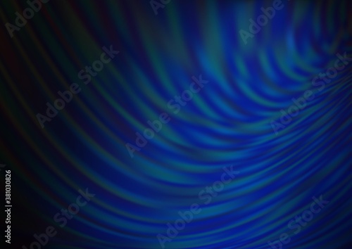 Dark BLUE vector bokeh template. Colorful abstract illustration with gradient. The blurred design can be used for your web site.