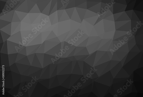 Dark Silver, Gray vector abstract mosaic background.