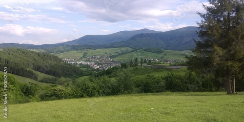 view of the mountains