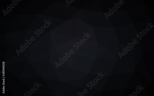 Dark BLUE vector low poly layout. A completely new color illustration in a vague style. Triangular pattern for your business design.