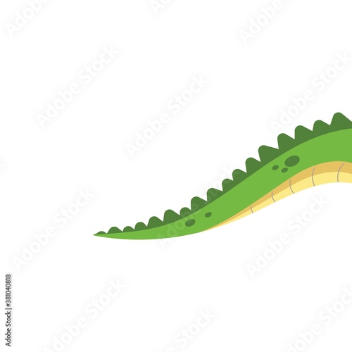 crocodile tail vector illustration design template