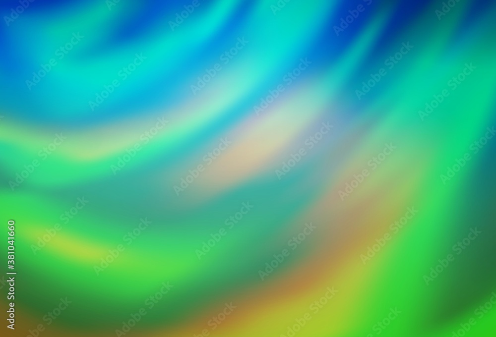 Obraz premium Light Blue, Green vector blurred pattern.