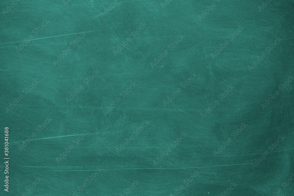 Fototapeta premium Texture of chalk rubbed out on blackboard or chalkboard background. School education, dark wall backdrop or learning concept.