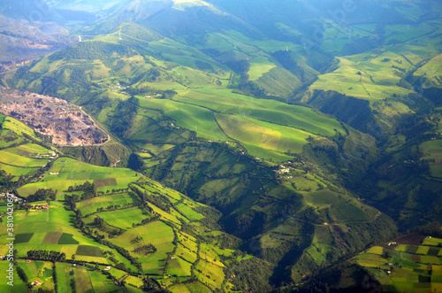 Ecuador - Countryside Flying into Quito