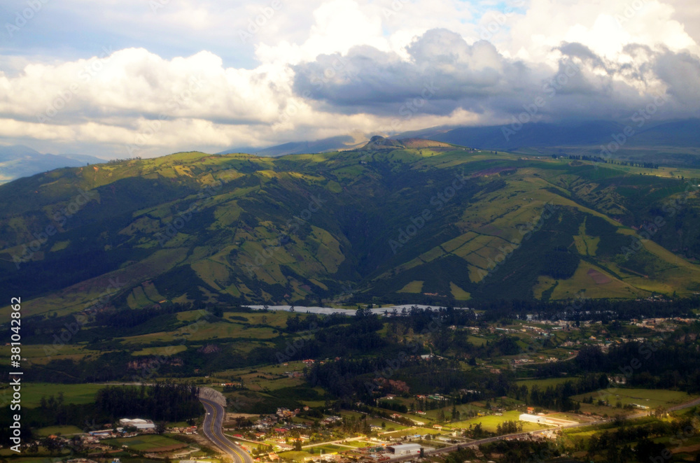 Ecuador - Suburb Flying into Quito