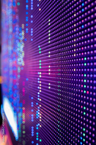 led panel lights with bokeh.