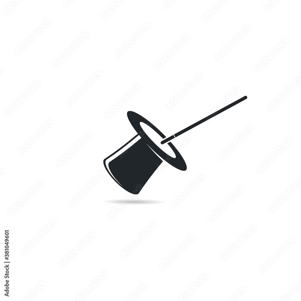 Magic hat logo concept,vector illustration Magic hat logo concept,vector illustration