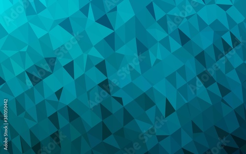 Light BLUE vector low poly cover. A sample with polygonal shapes. Brand new design for your business.
