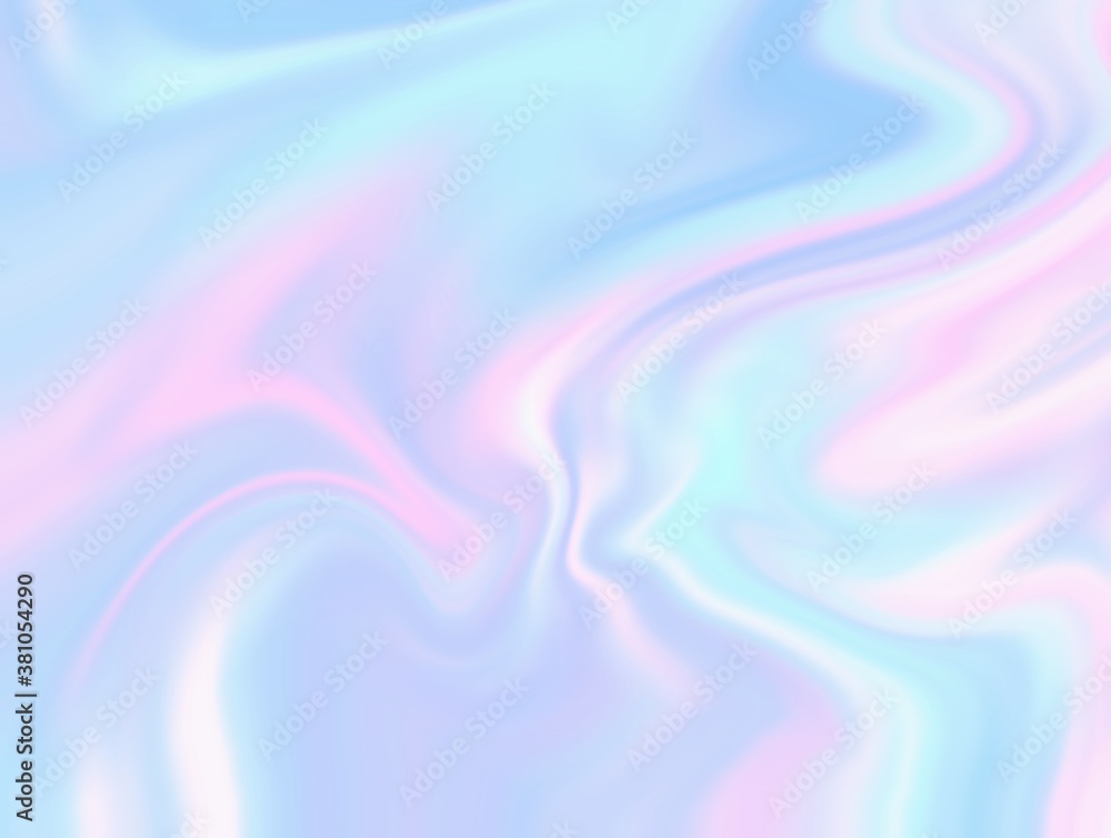 Obraz premium trendy colorful unicorn marble holographic background texture, graphic illustration of liquid swirl pattern background in vivid pastel tone color, modern polygon swirl pattern abstract background