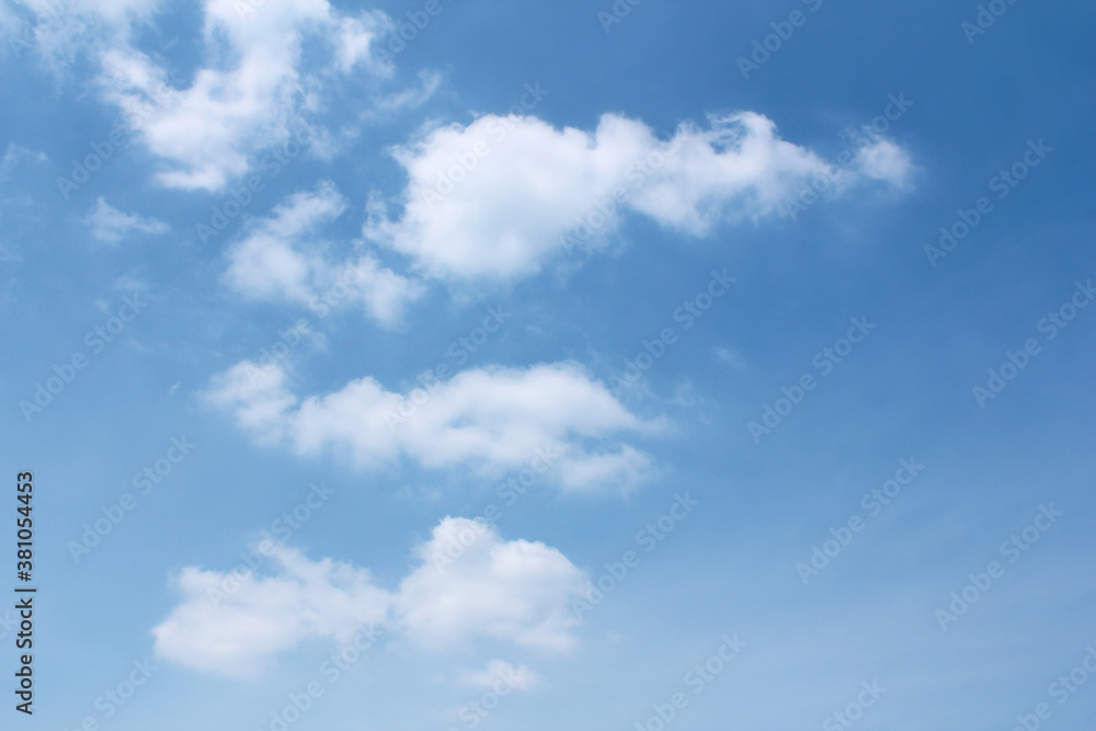 clouds in the blue sky